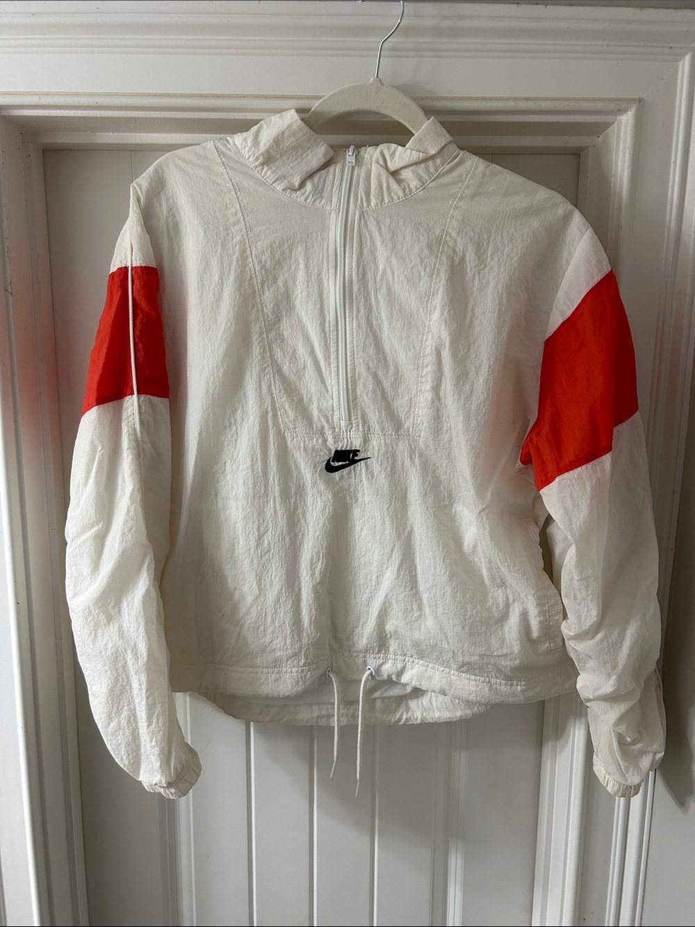 Nike White Windbreaker